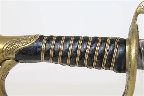 Antiqued Confederate Civil War Officers Sword Candr Antique 006