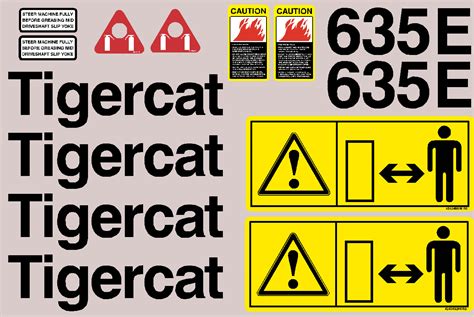 Tigercat Forestry 635E High Quality Decals Packages MachineryDecals Com