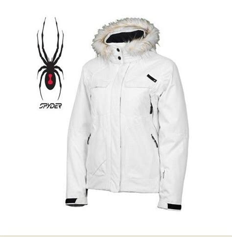 Spyder Snowboard Women Jacket White Snowbunnie Snowboarding Outfit