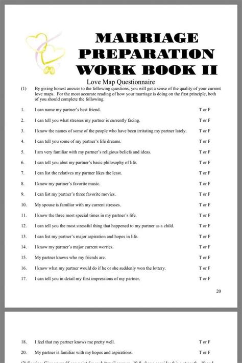 Online Marriage Counseling Worksheets