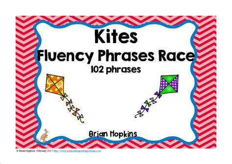 Sight Word Fluency Phrases Game Literacy Center With Kites Theme