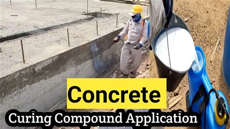Concrete Curing Compound Application After Removing Formwork What Is