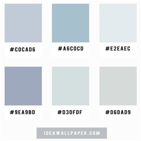 Shades Of Blue Grey Color Scheme Color Palette Blue Grey Color