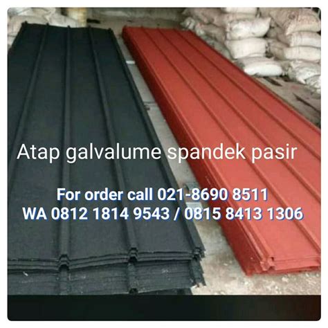 Jual Atap Spandek Pasir 0 35 Mm X 6 M Atap Spandek Pasir Warna Di