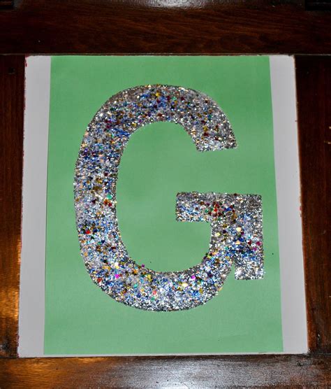 How To Teach The Alphabet The Letter G For Glitter Letter G Crafts