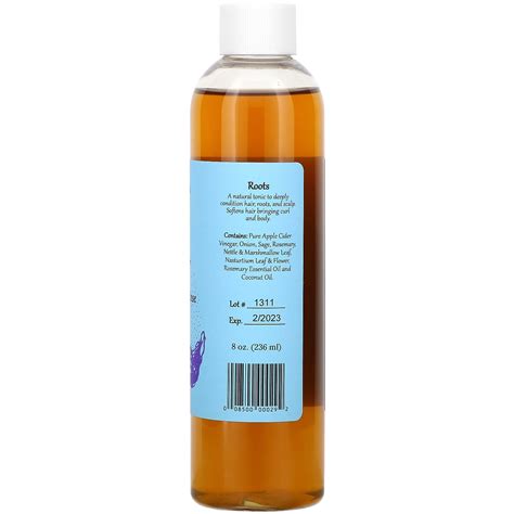wiseways herbals roots apple cider vinegar hair rinse for all hair 8 oz 236 ml