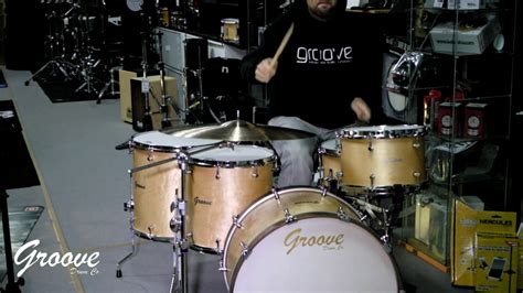 Bateria Groove Drum Co Maple Ice Birch Veneer Drums