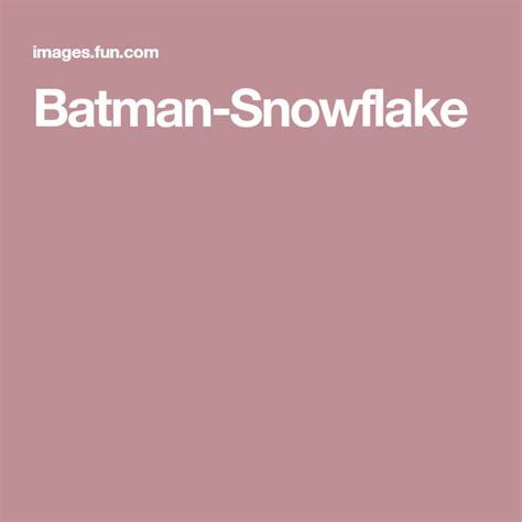 Batman Snowflake Snowflake Template Snowflakes Batman