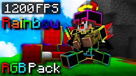 Fps Boost Animated Rainbow Minecraft Pvp Texture Pack Youtube
