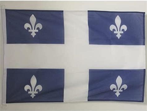 Az Flag Pavillon Nautique Québec 45x30cm Drapeau De Bateau Québécois