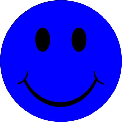 Blue Smiley Face Blue Smiley Face Clip Art Smiley Feeling Blue