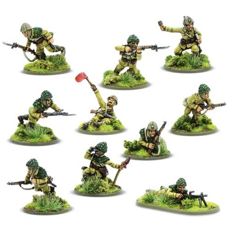 Bolt Action Japanese Army Teishin Shudan Paratroopers Squad Table