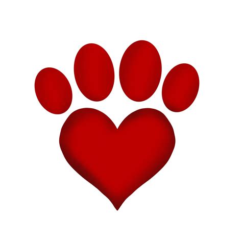 Dog Paw Print Png Heart Dog Paw Digital 300 Dpi Commercial Etsy Paw