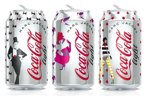 Diet Coke And Marc Jacobs Limited Edition Design For Bottle And Cans