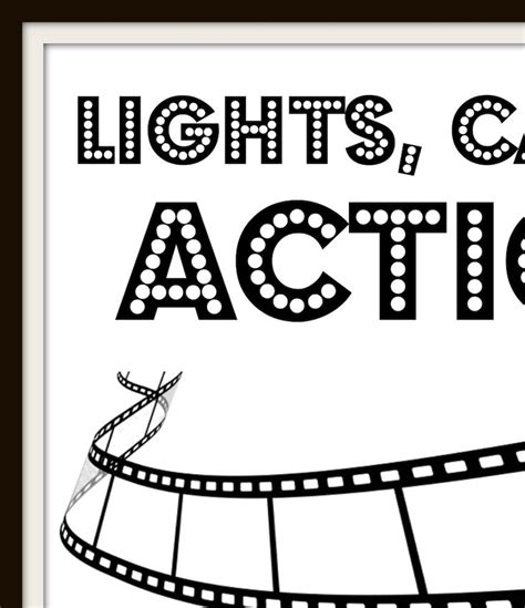 Downloadable Lights Camera Action Oversized Poster Print Etsy
