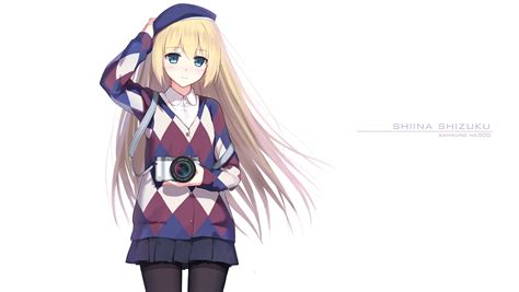 Wallpaper Illustration Blonde Anime Girls Shiina Shizuku Camera
