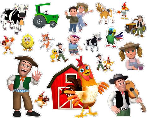 The Zenon Characters Farm Png Images The Zenon Party Clipart Etsy Ireland