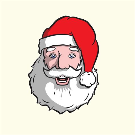 Illustration Of Head Of Santa Claus Father Christmas 4405608 Vector Art