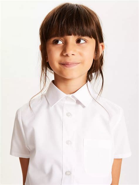 Anyday John Lewis And Partners The Basics Girls Short Sleeve School