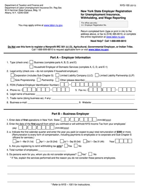 Ny Registration Unemployment 2013 2024 Form Fill Out And Sign