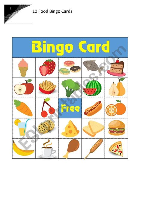 The rain got you stuck inside? Free Printable Food Group Bingo Cards | Printable Bingo Cards