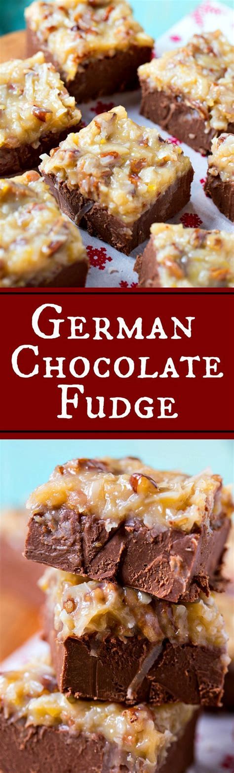 Lastly add in the chopped pecans and remove from the. German Chocolate Fudge Recipe ~ melt-in-your-mouth ...