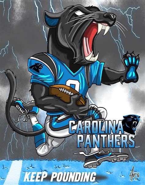 Its All About The Carolina Panthers Nfl Football Art Carolina