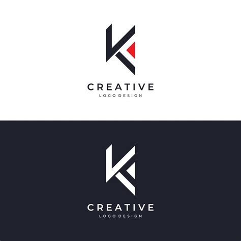 Abstract Initial Logo Letter K With Monogram Concept Logos Can Be Used