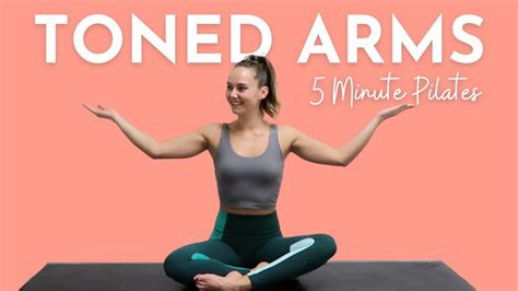 5 Minute Pilates Arm Toning Workout No Equipment Arm Sculpting Fit