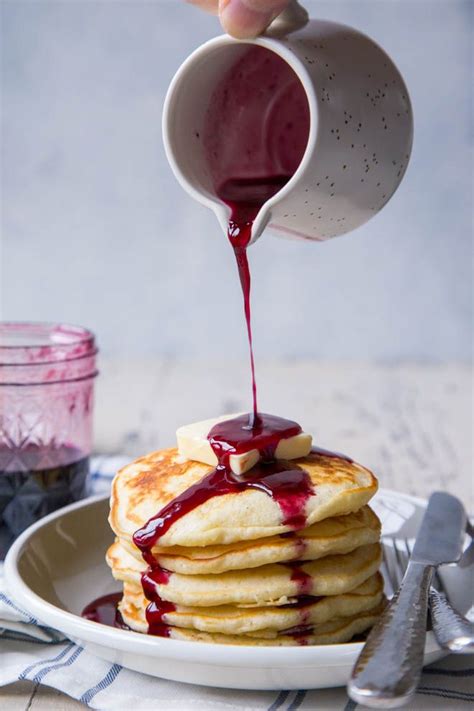 Fresh Homemade Blueberry Pancake Syrup Is A Real Treat And One You Can