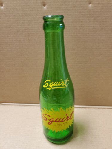 Vintage Squirt Soda Bottle 7oz In The Public Eye 1970s Ebay