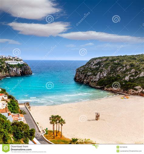 Cala En Porter Beautiful Beach In Menorca At Balearics