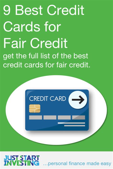 This feature puts opensky secured visa among the credit cards for fair credit with high limit. Best Credit Cards for Fair Credit and Average Credit - Just Start Investing