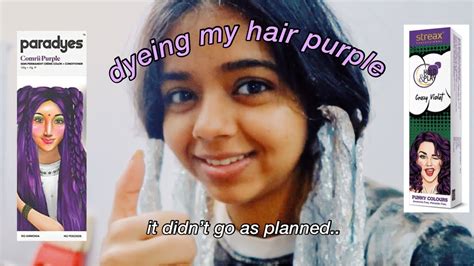 Bleaching And Dyeing My Hair Purple Because Why Not Youtube