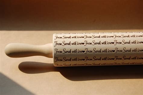 Items Similar To Personalized Rolling Pin And Cookie Cutter