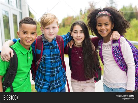 Group Pre Teen School Image And Photo Free Trial Bigstock