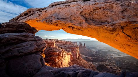 Canyonlands National Park The United States Rocks Rock Arch Canyon