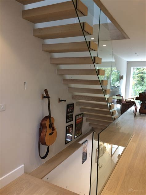 Floating Oak Cantilever Staircase Highgate With Images Staircase