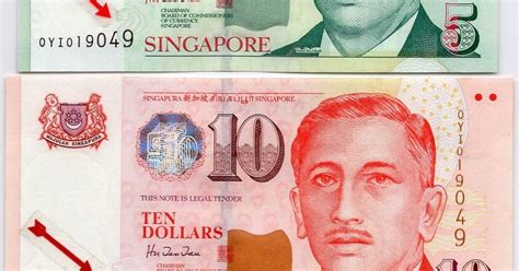 Singapore 2, 5, 10 dollar notes