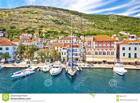 Vis Island Yachting Waterfront View Stock Photo Image Of Croatian