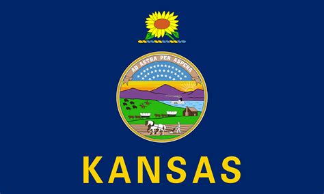 Kansas Bandeiras Dos Estados Norte Americanos