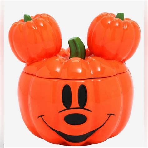 Disney Kitchen New Disney Mickey Mouse Pumpkin Candy Bowl Halloween