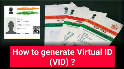 How To Generate Aadhar Virtual Id Vid Aadhar Card Aadhar Number