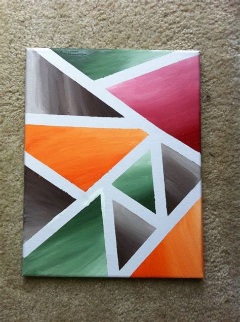 From Yours Truly Canvas Painters Tape And Paint Acrylic Painting
