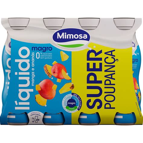 Iogurte Liquido Magro Manga E Anan S Pack Ml Mimosa