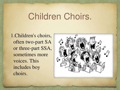 Types Of Choir And Voices