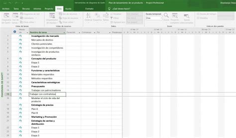 C Mo Hacer Un Diagrama De Gantt En Ms Project