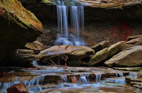 Blue Hen Falls In Cuyahoga Valley National Park Photograph By Dan Sproul
