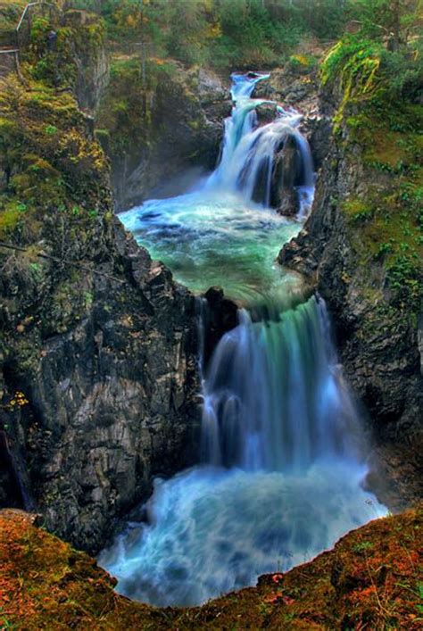 Little Qualicum Falls Vancouver Island British Columbia Canada