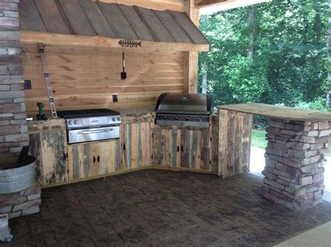 Inspiring Rustic Outdoor Kitchens And Building An Outdoor Kitchen With